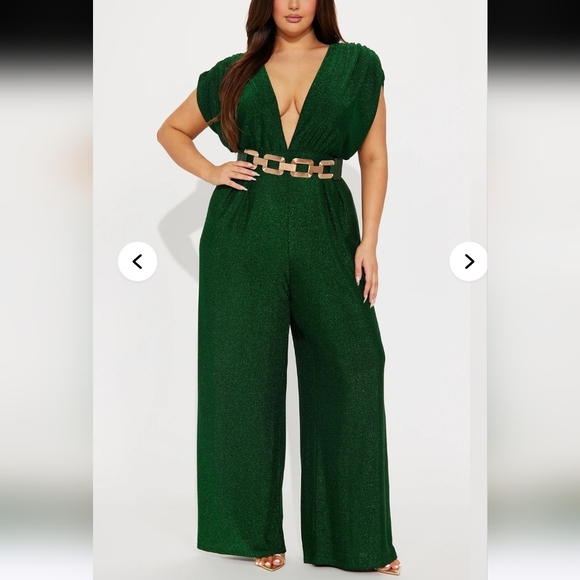 Fashion Nova Pants - Fashion Nova Women's 1X All That Sparkles Jumpsuit